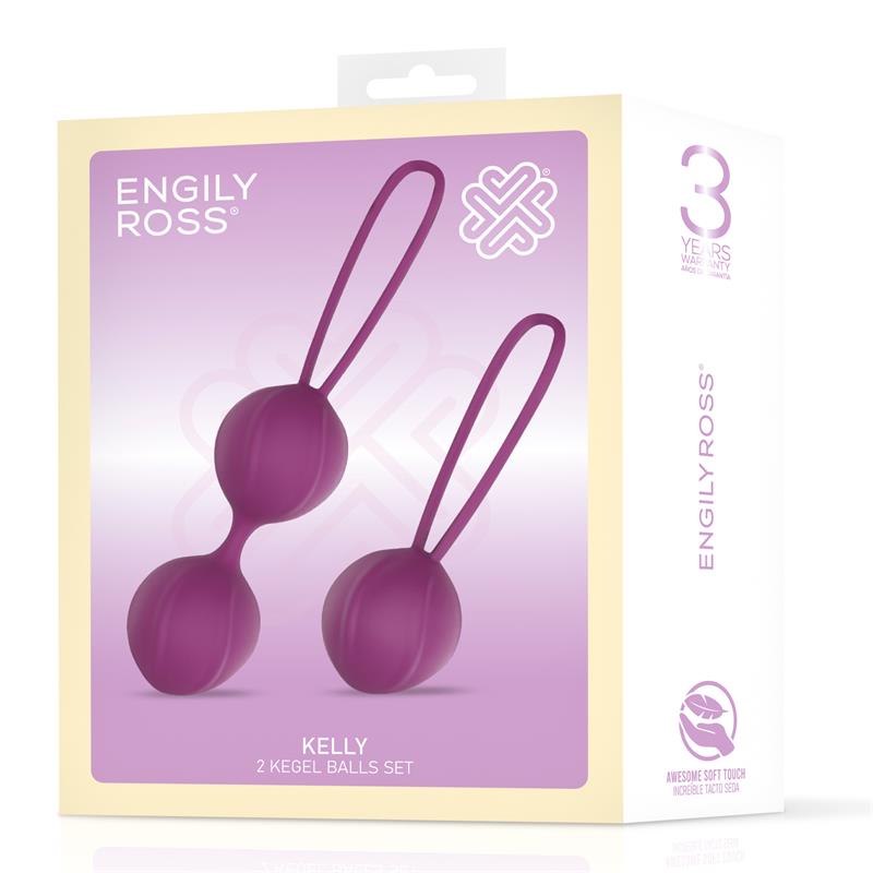 ENGILY ROSS KELLY BOLAS DE KEGEL SILICONE PÚRPURA