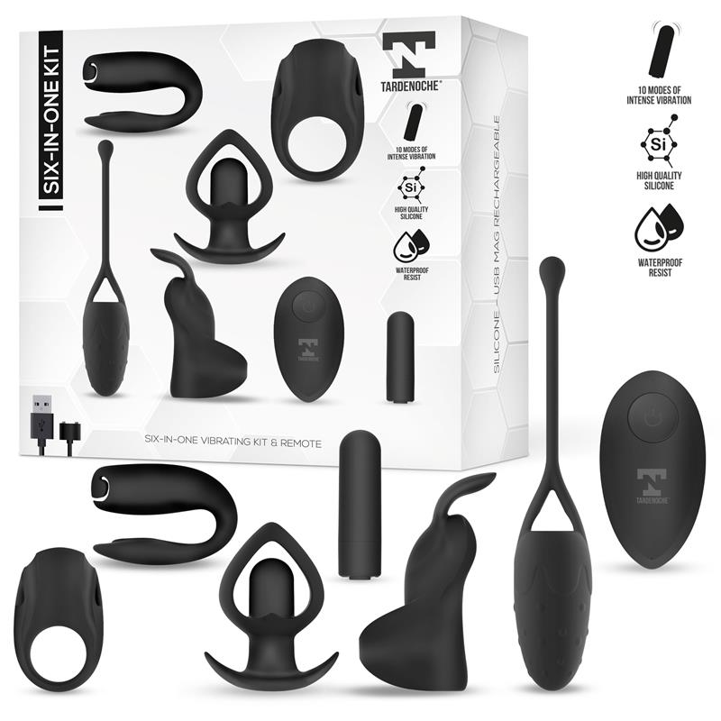 KIT 6 EM 1 COM BOLA VIBRATÓRIA TARDENOCHE