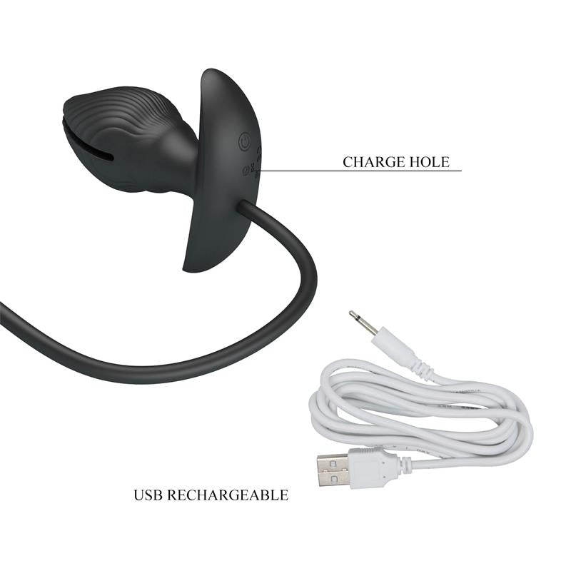 PRETTYLOVE MANSON PLUG ANAL INSUFLÁVEL COM VIBRAÇÃO