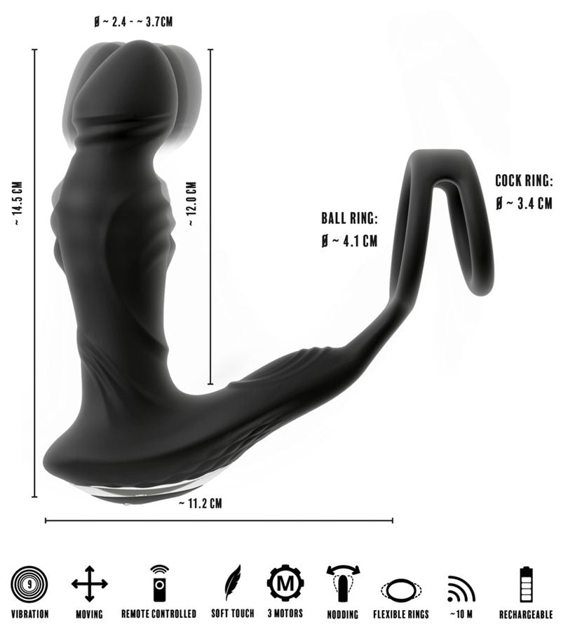 PLUG PROSTÁTICO VIBRATÓRIO