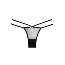 CUECA PRETA COM LAÇO TAM. ÚNICO