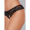 CUECA PRETA COM ABERTURA TAM. ÚNICO