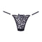 TANGA PRETA LACE THONG TAM. ÚNICO