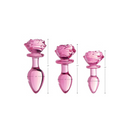 PLUG ANAL DE CRISTAL ROSA