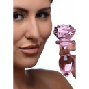 PLUG ANAL DE CRISTAL ROSA