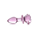 PLUG ANAL DE CRISTAL ROSA