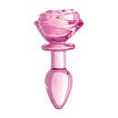 PLUG ANAL DE CRISTAL ROSA