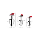 KIT DE 3 PLUGS COM PEDRA VERMELHA E SINOS