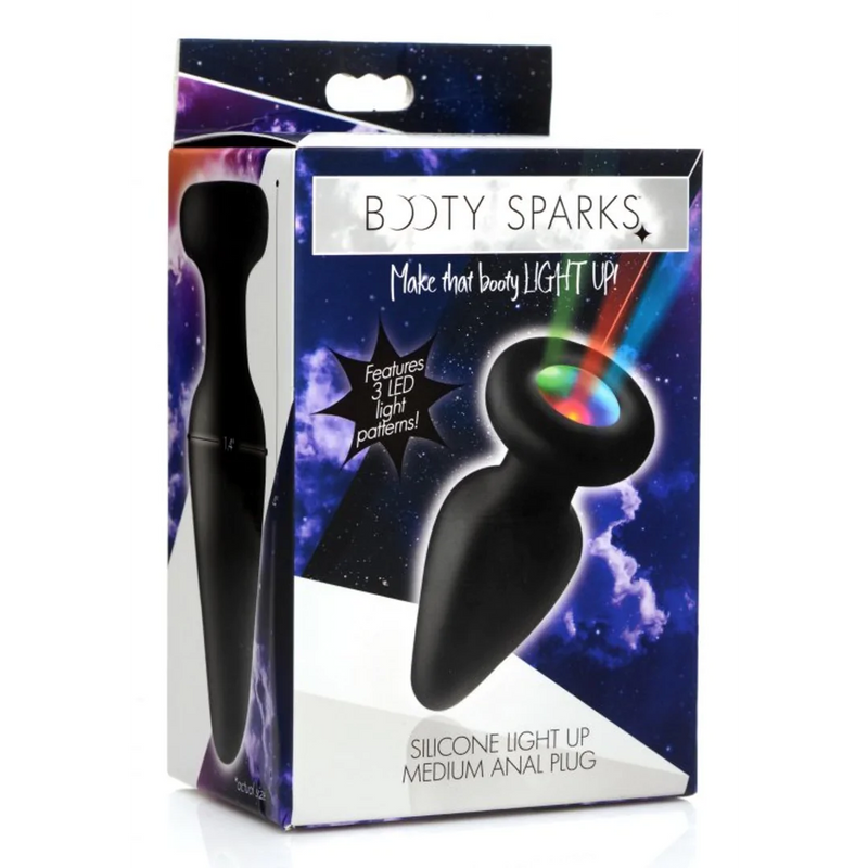 PLUG EM SILICONE COM LUZ LED