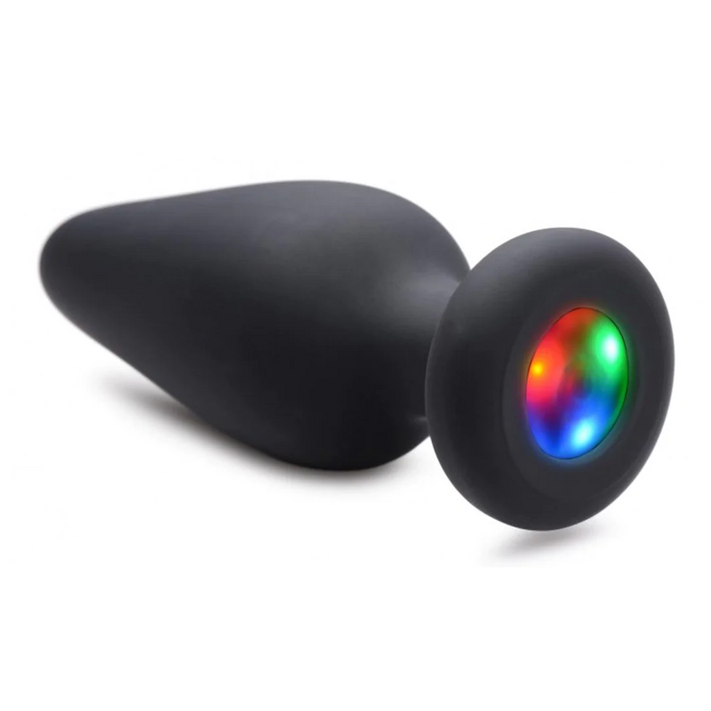 PLUG EM SILICONE COM LUZ LED