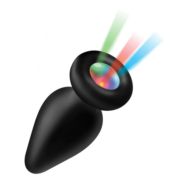 PLUG EM SILICONE COM LUZ LED