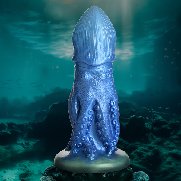 DILDO POLVO COCKTOPUS AZUL