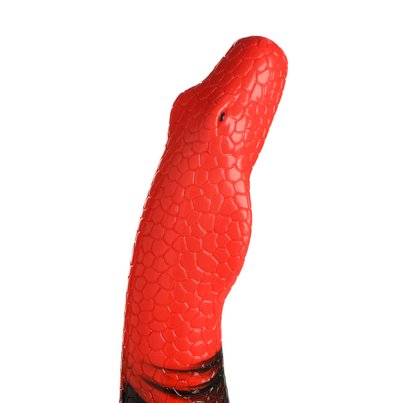 DILDO COBRA VERMELHA E PRETA