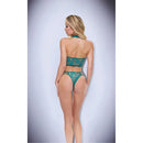 BODY VERDE EM RENDA