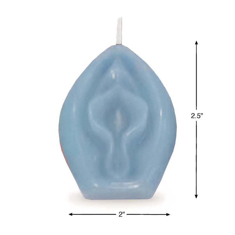 VELA EM FORMA DE VAGINA COM AROMA BAUNILHA