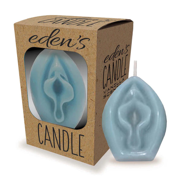VELA EM FORMA DE VAGINA COM AROMA BAUNILHA
