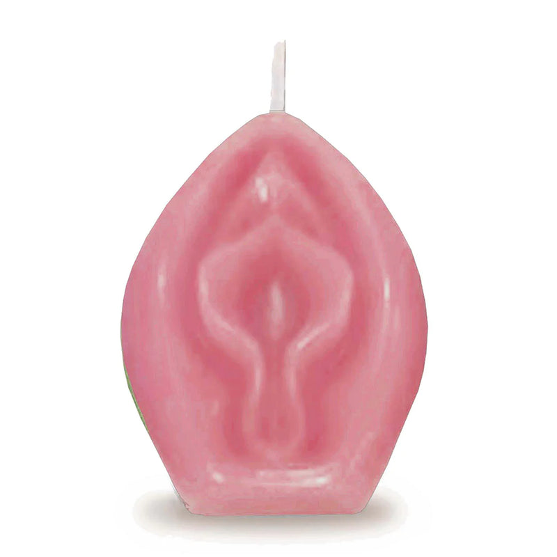 VELA EM FORMA DE VAGINA COM AROMA BAUNILHA