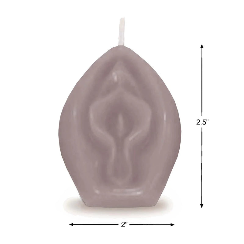 VELA EM FORMA DE VAGINA COM AROMA BAUNILHA