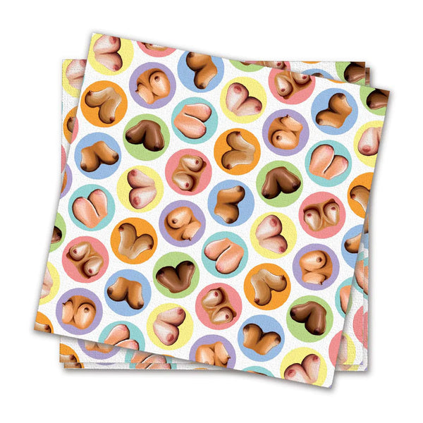 8 GUARDANAPOS COM MAMAS COLORIDAS