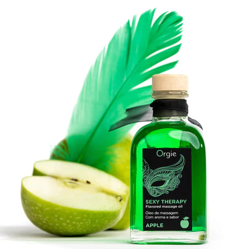 ÓLEO DE MASSAGEM BEIJÁVEL MAÇÃ VERDE 100 ML