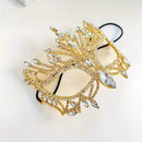 MÁSCARA DOURADA COM BRILHANTES