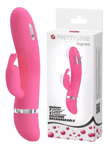 VIBRADOR INGRAM COM VIBRAÇÃO E ELETROESTIMULAÇÃO