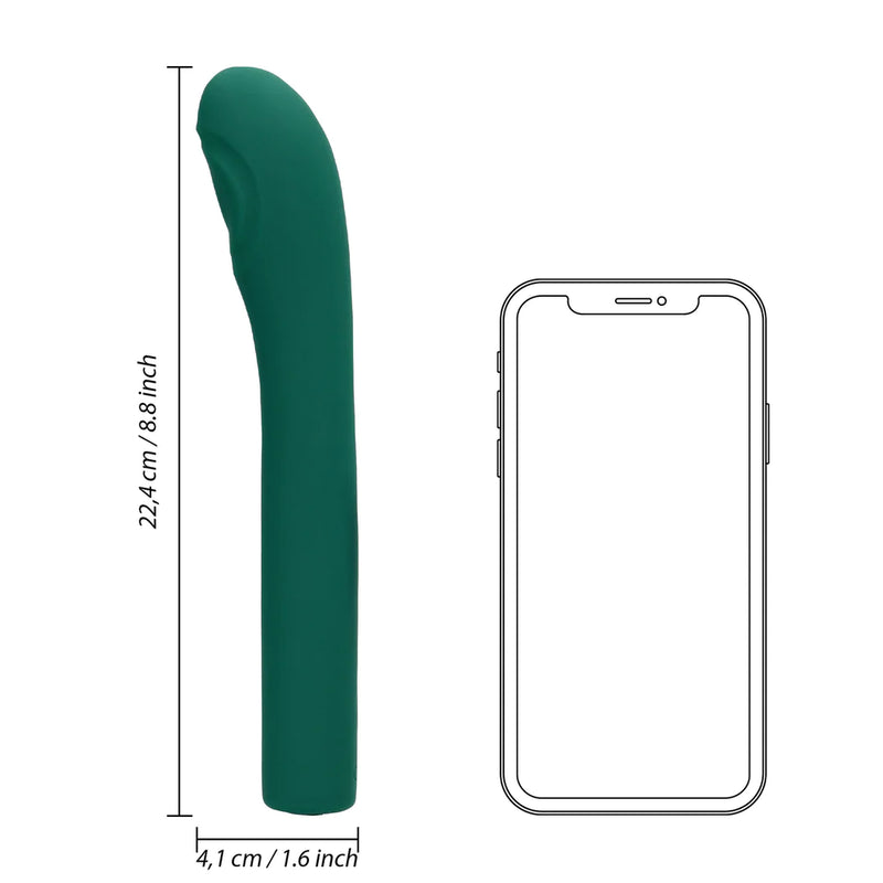VIBRADOR PARA PONTO G PULSE WAVE GREEN CRYSTAL