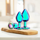 CONJUNTO DE 3 PLUGS ANAIS EM METAL