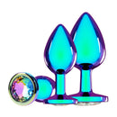 CONJUNTO DE 3 PLUGS ANAIS EM METAL