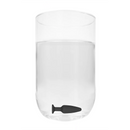 BUTT PLUG DE SILICONE COM BRILHANTE TRANSPARENTE
