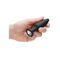 BUTT PLUG DE SILICONE COM BRILHANTE TRANSPARENTE