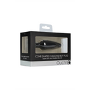 BUTT PLUG DE SILICONE COM BRILHANTE TRANSPARENTE