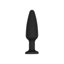 BUTT PLUG DE SILICONE COM BRILHANTE TRANSPARENTE