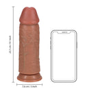 DILDO GROSSO REALROCK 9" SEM TESTÍCULOS