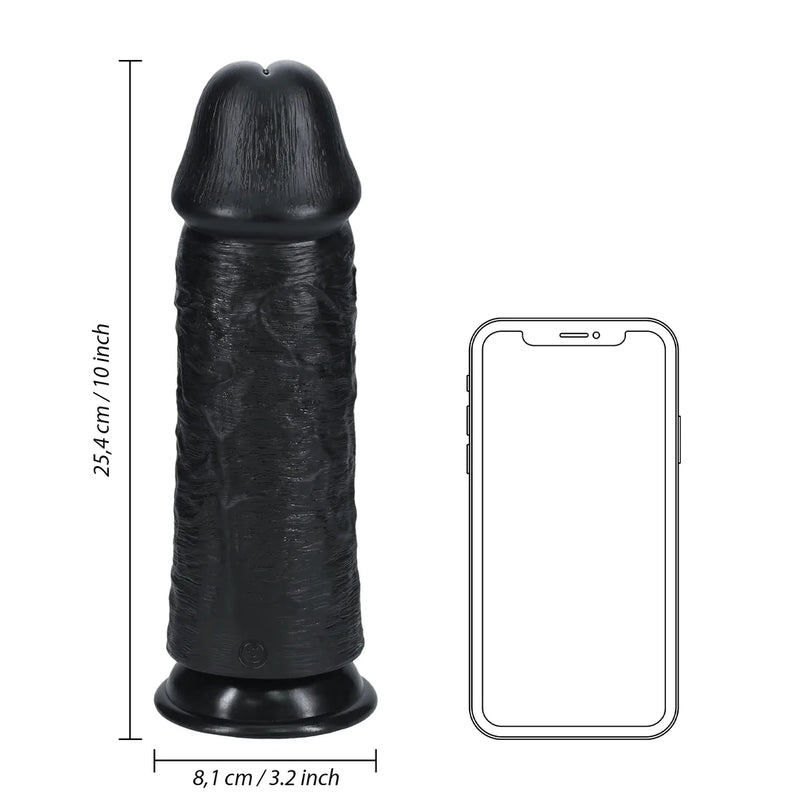 DILDO GROSSO REALROCK 10" SEM TESTÍCULOS