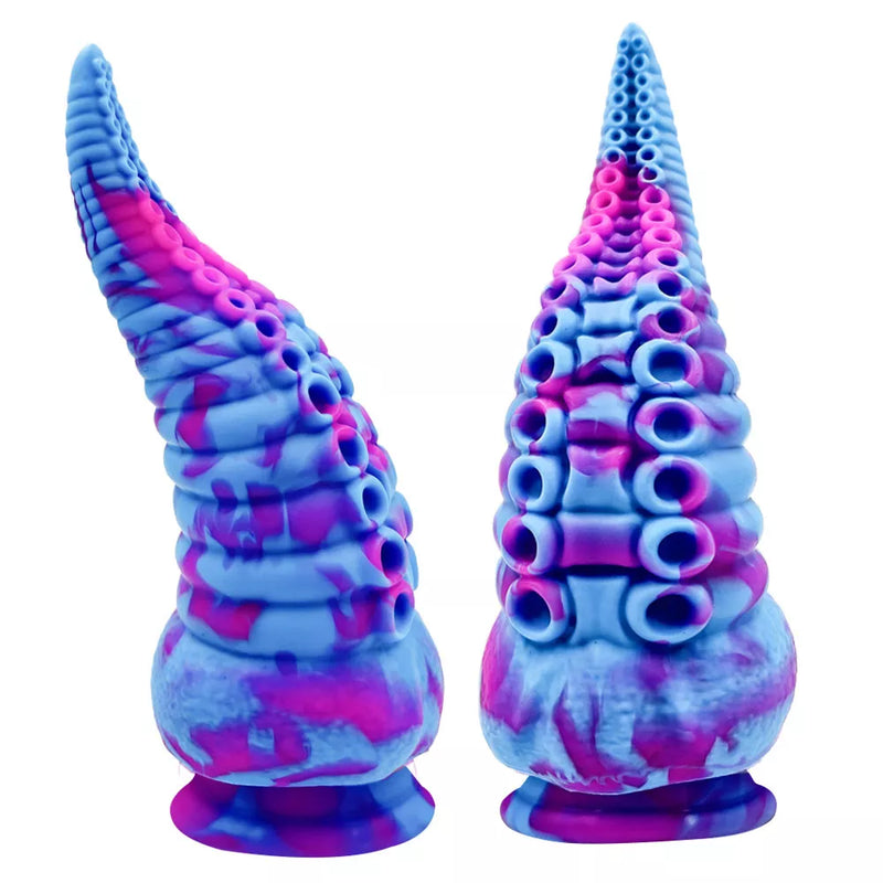 DILDO DE SILICONE DE TENTÁCULO DE POLVO