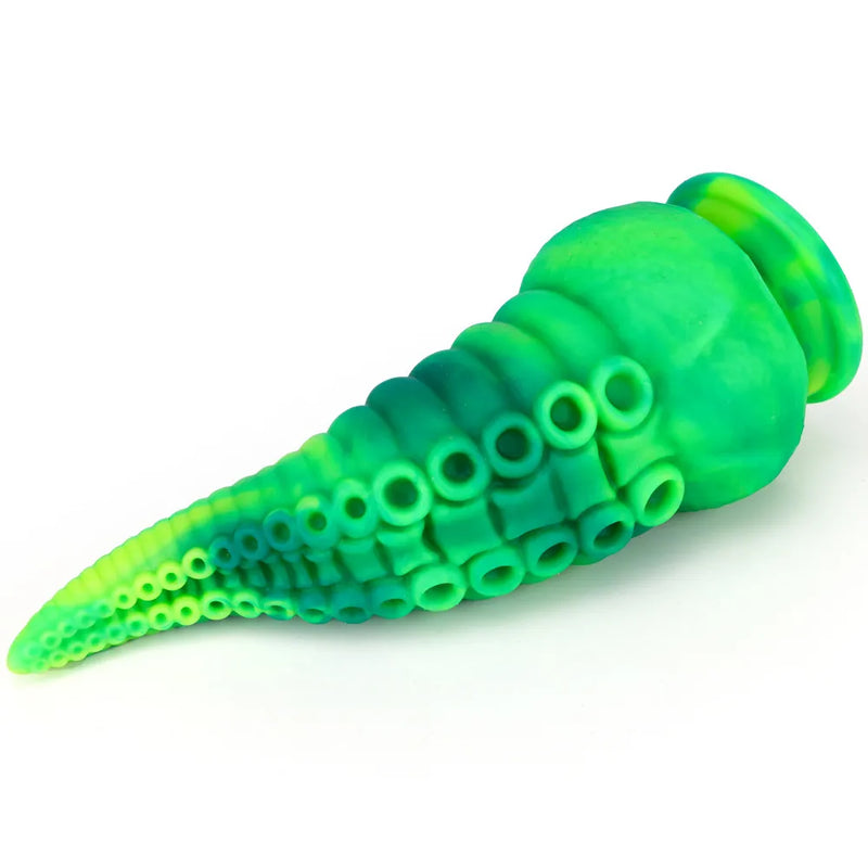 DILDO DE SILICONE DE TENTÁCULO DE POLVO