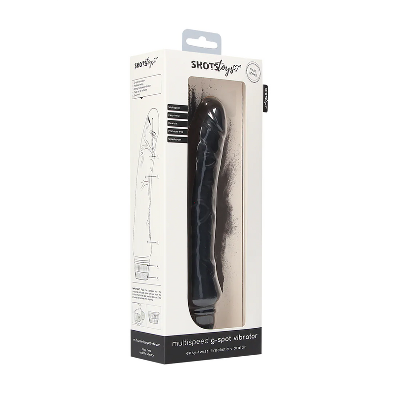 VIBRADOR REALISTICO PRETO