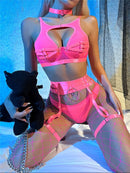 CONJUNTO ROSA NEON