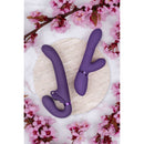 STRAP-ON SEM ARNÊS SATU PULSE-WAVE AND VIBRATING ROXO VIVE