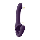 STRAP-ON SEM ARNÊS SATU PULSE-WAVE AND VIBRATING ROXO VIVE