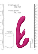 STRAP-ON SEM ARNÊS SUKI VIBRATING RABBIT ROSA VIVE