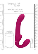 STRAP-ON SEM ARNÊS AI DUAL VIBRATING AIR WAVE TICKLER VIVE