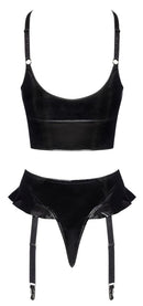 CONJUNTO LINGERIE VINIL