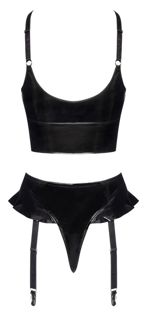 CONJUNTO LINGERIE VINIL