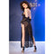 VESTIDO DE RENDA E TANGA CR-4853 PRETO CHILIROSE