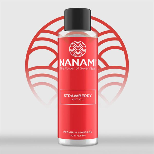 NANAMI ÓLEO DE MASSAGEM EFEITO DE CALOR AROMA A MORANGO 100ML