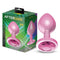 PLUG ANAL AFTERDARK ANODIZADO ROSA COM ROSA