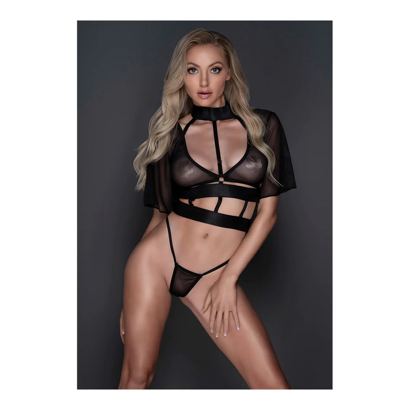 CONJUNTO E TANGA DREAMER PRETO TAM. UNICO