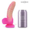 DILDO UNICÓRNIO BRILHA NO ESCURO SILICONE LÍQUIDO 18 CM